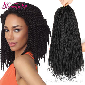 Crochet braids 14inch box Ombre Synthetic Braiding Hair extension Japanese Fiber Bulk braid